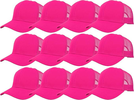 Gelante Mesh Trucker Hat Baseball Cap Structured Front Panel Wholesale LOT 12 Pack