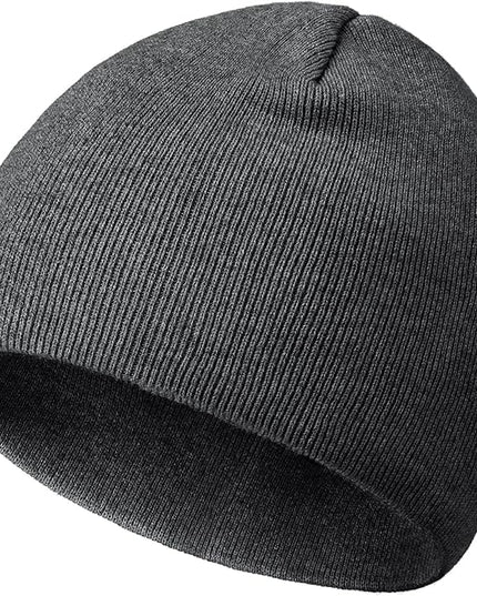 choshion 100% Cotton Beanie Hat, Cuffless Beanies Warm Knit Winter Skull Cap, Unisex Soft Fisherman Hats for Women Men