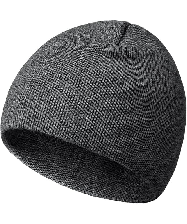 choshion 100% Cotton Beanie Hat, Cuffless Beanies Warm Knit Winter Skull Cap, Unisex Soft Fisherman Hats for Women Men