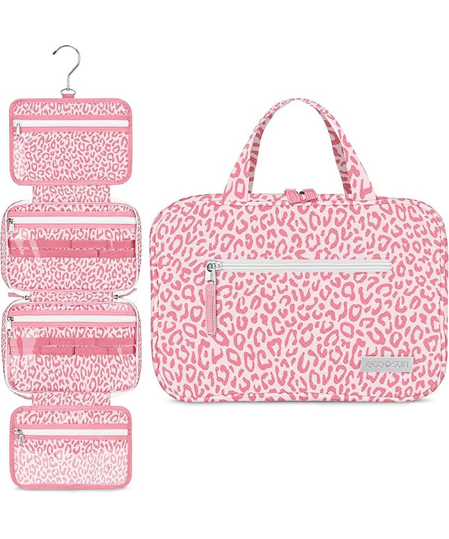 Eco Sun Hanging Travel Toiletry Bag — Designed in Hawaii — Water-resistant Travel Organizer for Bathroom Accessories