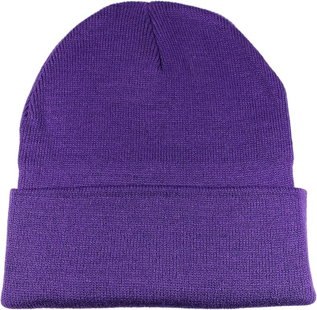 Gelante Unisex Beanie Cap Knitted Warm Solid Color and Multi-Color Multi-Packs
