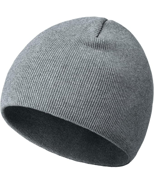 choshion 100% Cotton Beanie Hat, Cuffless Beanies Warm Knit Winter Skull Cap, Unisex Soft Fisherman Hats for Women Men