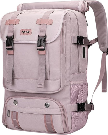 PIJUSHI Travel Backpack for Women Carry on Luggage Backpack Flight Approved Convertible Duffle Bag Fit 16 Inch Laptop(PE037 Light Purple)