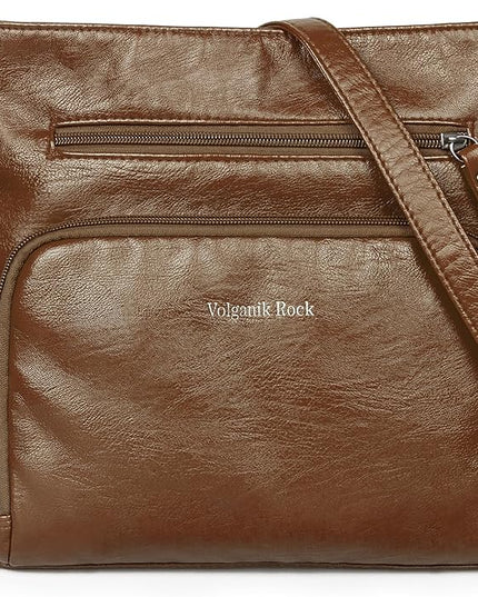 Crossbody Purses for Women Soft Vegan Leather Cross Body Handbag Lightweight Medium Shoulder Purse Travel Casual Bag