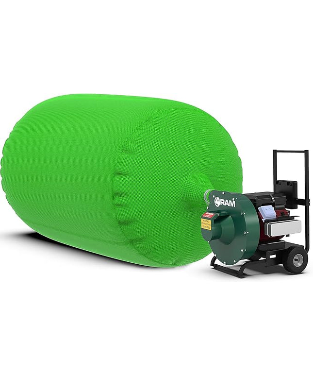 (10) Insulation Vacuum Bag RAM Heavy Duty ECO+ Bags 7 FT X 4 FT Holds 88 CF / 400 LBS Low DUST 2.4 Fabric Strength - 10 Pack. Largest and Toughest Green Bag on The Market.
