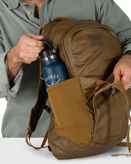 Osprey Daylite Plus Commuter Backpack - Lightweight, Everyday Pack with Laptop Sleeve and Water Bottle Pockets - Ideal for Work, School, and Travel with Versatile Storage, Daisy Print Sevres Blue