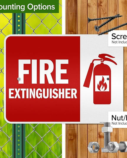 Fire Extinguisher Graphic Sign, 18x24 Inches, 3M EGP Reflective .080 Aluminum, Fade Resistant, Made in USA by My Sign Center
