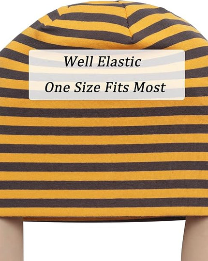 ZLYC Cotton Thin Slouchy Beanie Hat for Men Women Fashion Soft Stretch Knit Skull Cap
