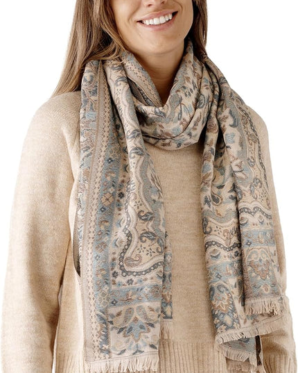 Scarf for Women Spanish Design Elegant Long Shawl Scarves for Summer Fall