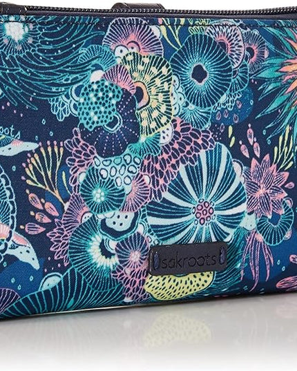Sakroots Artist Circle Smartphone Crossbody in Coated Canvas, Detachable Wristlet Strap