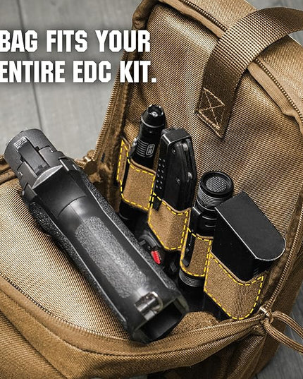 M-Tac CCW Sling Bag for Men & Women - EDC Shoulder Bag Tactical - Crossbody Concealed Carry Bag - Mens Chest Pack