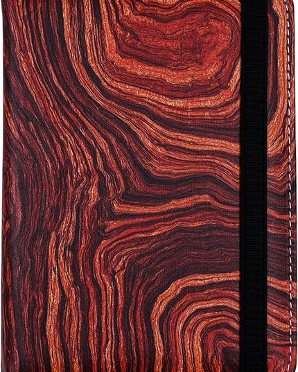 Passport Holder for Women and Men PU Leather Passport Cover for Travel (Wood Print)