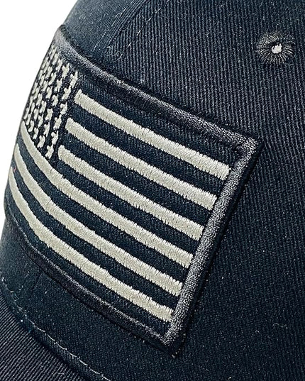 Roytrense Embroidered American Flag Unisex Baseball Cap (100% Cotton)