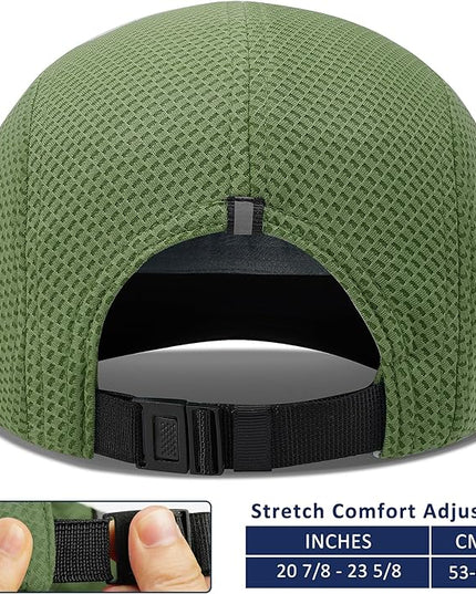 GADIEMKENSD Women's Race Day Running Cap Performance Mesh Hat - Excellent Ventilation, Lightweight, Reflective Safety