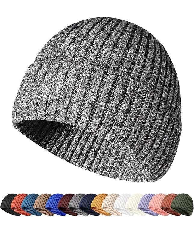 HiRui Knit Beanie for Men Women Kids, Winter Hats Warm Classic Daily Skull Caps