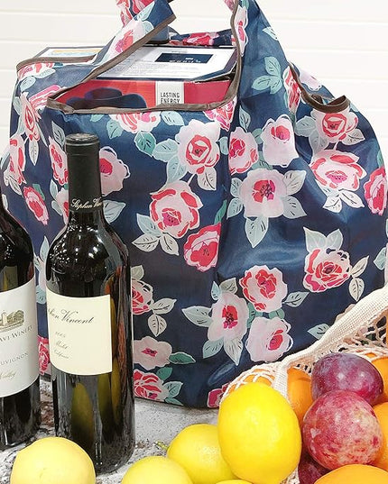 allydrew Large Foldable Tote Nylon Reusable Grocery Bags