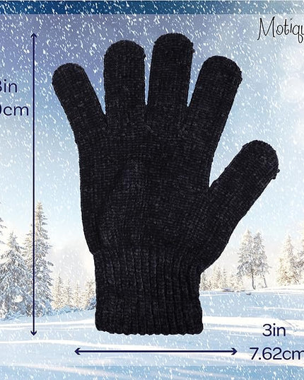 Motique Accessories Chenille Gloves Women Winter Magic Warm Gloves