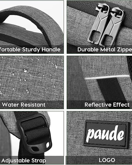 Paude Travel Backpack for Men and Women,17.3 inch School Backpack for Teens,Laptop Backpack with USB Charging port for Business College Trip