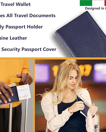 2 Passport Holder - Travel Essentials, RFID Blocking Wallet Credit Card Organiser, Plain Accessories Slim Cover For Men & Women | Travel Essentials, RFID Blocking, Wallet, Accessories, Slim Cover