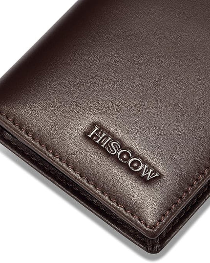 Leather Business Card Case Holder for Men & Women, Italian Calfskin