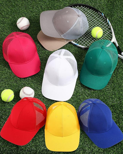 Coume Mesh Trucker Hats Bulk Sublimation Blank DIY Baseball Unisex Caps for Business Embroidery Sport Party Gift