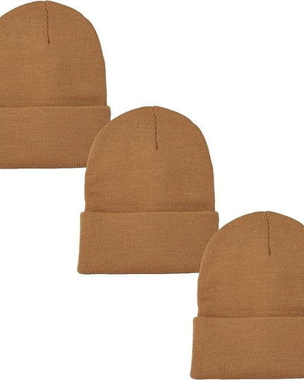 Gelante Unisex Beanie Cap Knitted Warm Solid Color