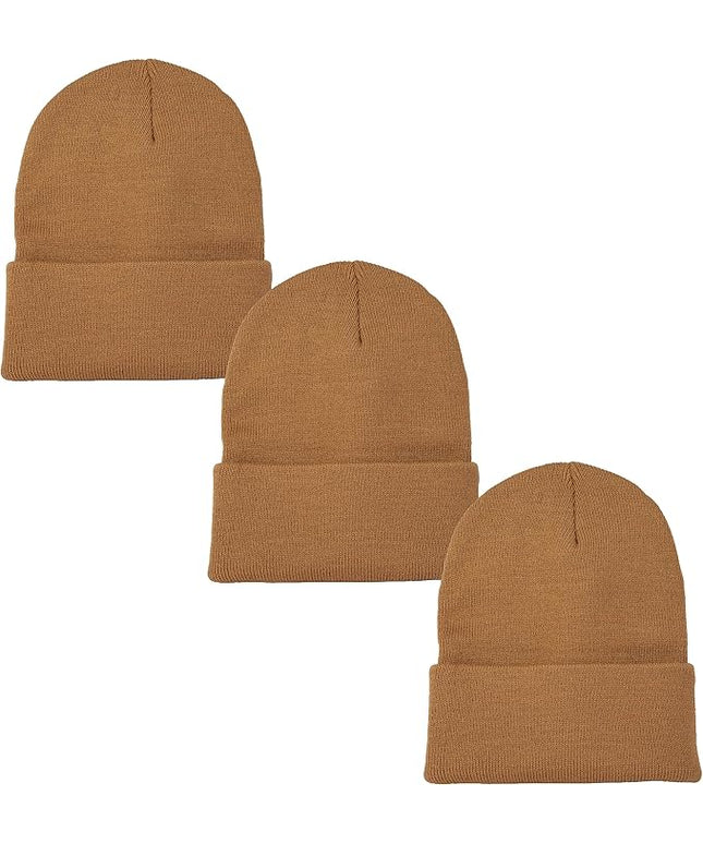 Gelante Unisex Beanie Cap Knitted Warm Solid Color