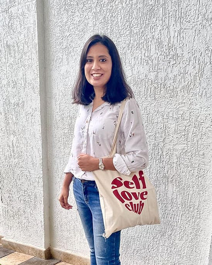 Eco Right Tote Bag for Women, Reusable Grocery Bag, Canvas Tote Bag for Shopping, Cotton Bag for Daily Use, Gifts for Women