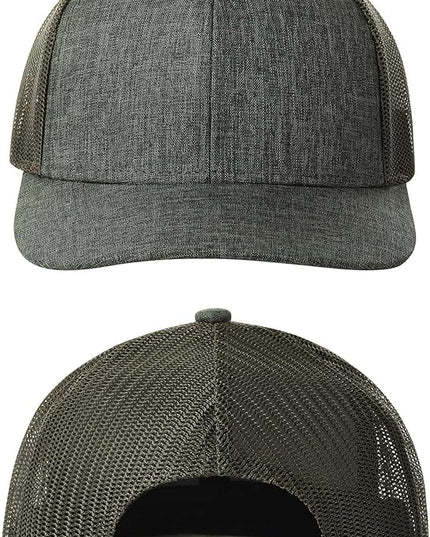 TSSGBL 2 Pack Snapback Trucker Baseball Hats Mesh Back Adjustable Blank Ball Caps for Men Women