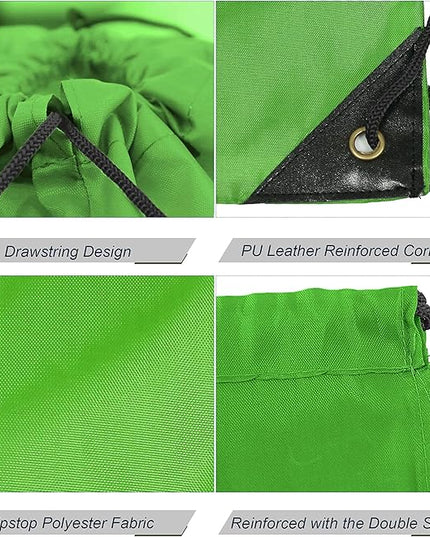 BeeGreen Drawstring Backpack Bags 20,30,50 Packs Reflective String Bags for Gym Sport Trip Cinch Sack DIY for Women Men