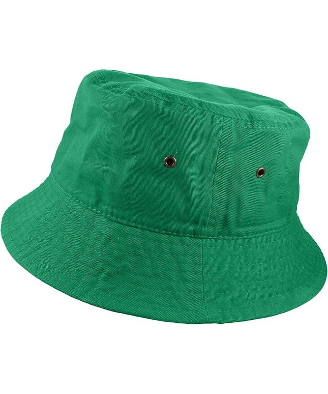 Gelante Solid Color 100% Cotton Bucket Hat for Women and Men Packable Travel Summer Beach Hat
