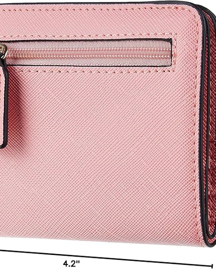 Toughergun Women’s Small Slim Leather Wallet with RFID Protection, Compact Bifold Mini Purse with Clear ID Window