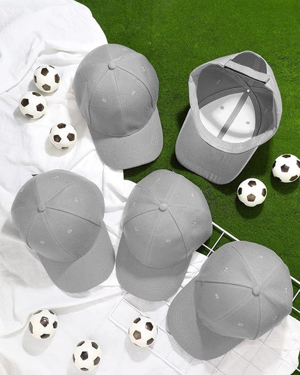 Handepo 24 Pcs Blank Baseball Cap Adjustable Back Strap Plain Blank Camouflage Hat Unisex Baseball Cap for Trucker Men Women