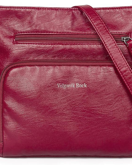 Crossbody Purses for Women Soft Vegan Leather Cross Body Handbag Lightweight Medium Shoulder Purse Travel Casual Bag