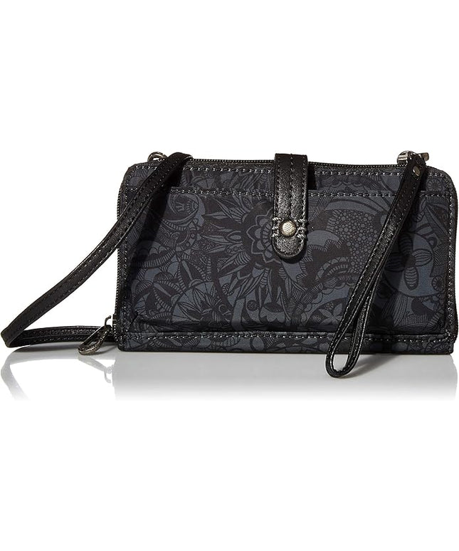 Sakroots Artist Circle Smartphone Crossbody in Coated Canvas, Detachable Wristlet Strap