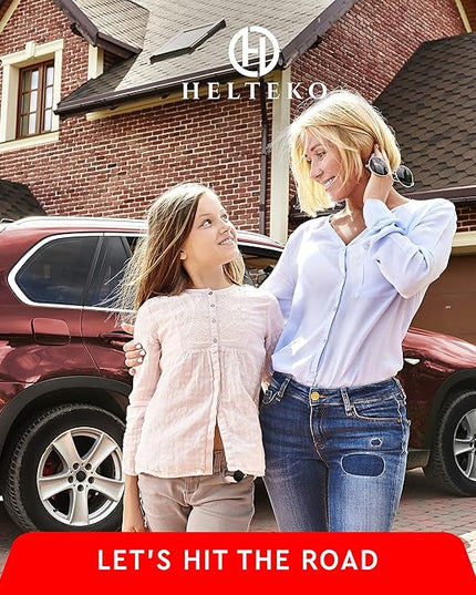 Helteko Backseat Car Organizer, Kick Mats Back Seat Protector with Touch Screen Tablet Holder, Back Seat Organizer for Kids, Travel Accessories with 9 Storage Pockets 2 Pack, Black