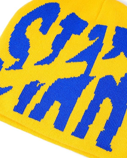 Y2K Beanie for Men Women Knitted Hat Winter Cap Star Design Warm Casual Skullies Cold Weather Knit Outdoor