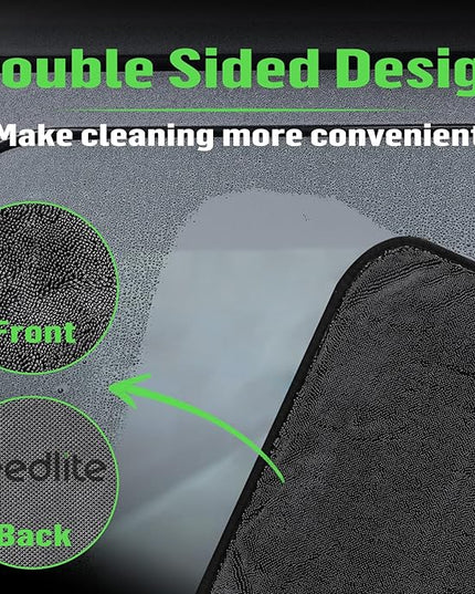 Shower Cleaning Cloths, Premium Car Drying Towel | Ultra Absorbent Twisted-Loop Design| Microfiber Towel for Car, Shower Cabin, Household