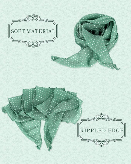 Chiffon Scarf for Women, Removable Flower Neck Scarf Light Soft Fashion Rose Scarves Versatile Headband or Hair Band