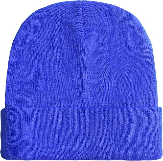 Gelante Unisex Beanie Cap Knitted Warm Solid Color and Multi-Color Multi-Packs