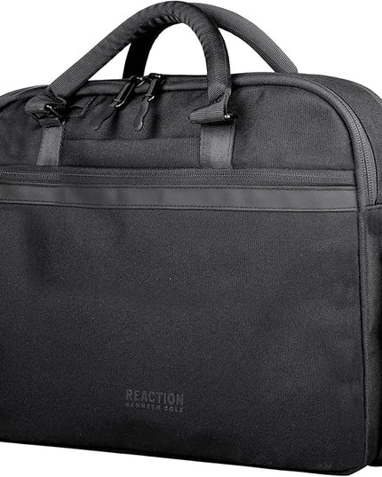 Kenneth Cole Recycled Polyester Slim 16" Laptop Business Briefcase, Black