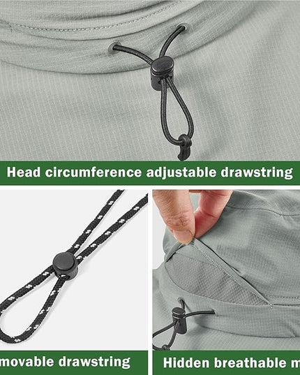 Sukeen Bucket Hat, Waterproof, Skin-Friendly, Shields Neck, Quick-Dry, Breathable, Hat for Fishing, Travel hat