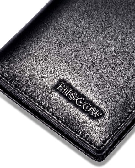 Leather Business Card Case Holder for Men & Women, Italian Calfskin