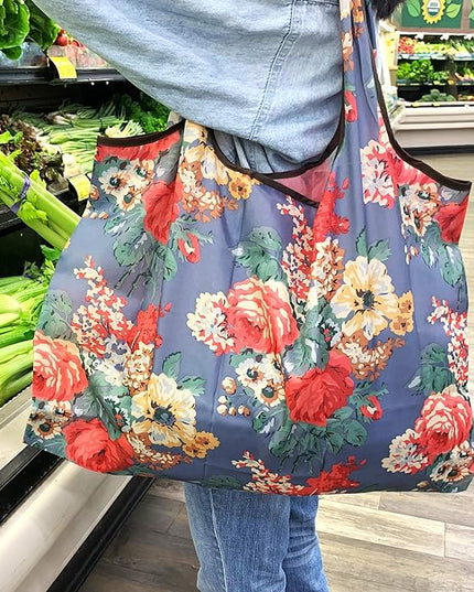 allydrew Large Foldable Tote Nylon Reusable Grocery Bags