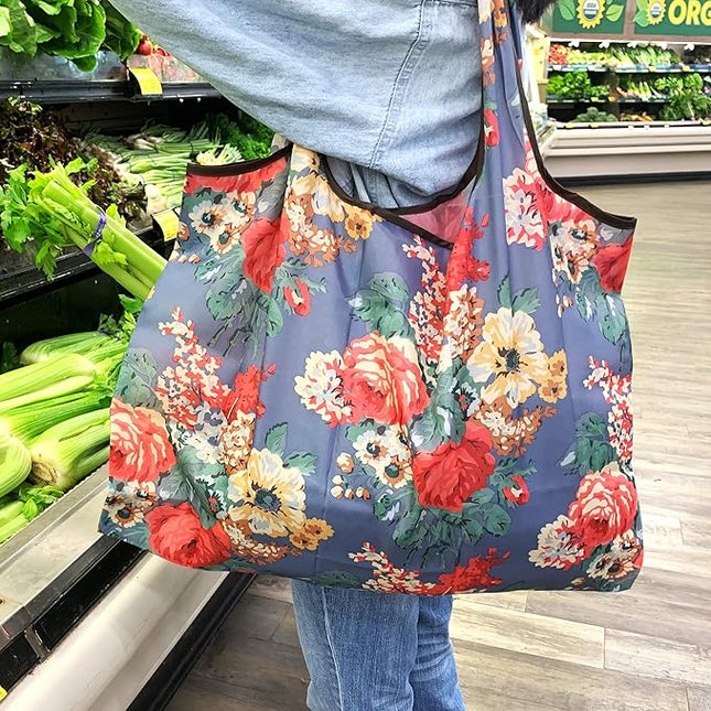 allydrew Large Foldable Tote Nylon Reusable Grocery Bags