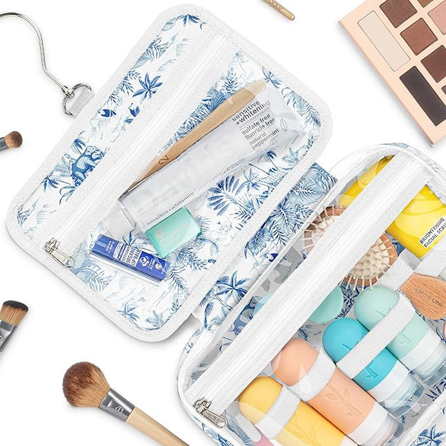 Eco Sun Hanging Travel Toiletry Bag — Designed in Hawaii — Water-resistant Travel Organizer for Bathroom Accessories