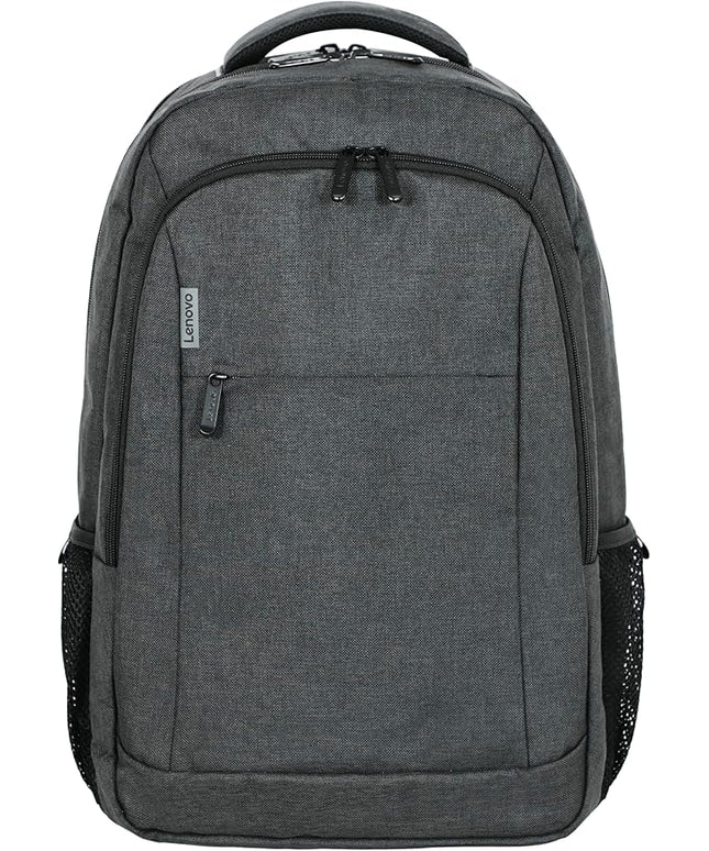 Lenovo B325 Laptop Backpack, Grey, 17-Inch, Water-Resistant Travel Backpack with External USB Port, Anti-Theft Design, Luggage Strap, for Men & Women, Perfect for Work, School, and Travel