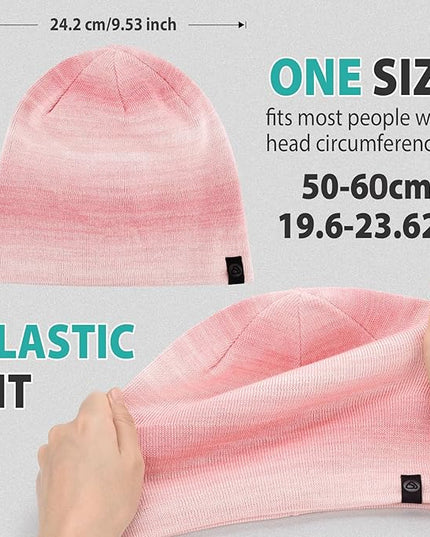 Beanie for Men, Soft Cotton Beanie for Women, Warm Unisex Winter Hat, Running Skull Cap for Cold Weather Activities