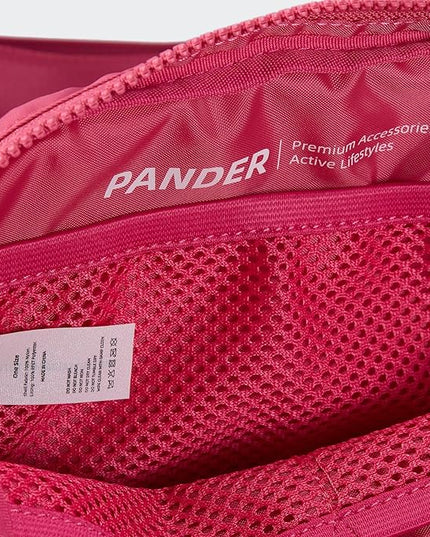 Pander Two Way Zipper Fanny Pack Nylon Everywhere Belt Bag for Women, Water Repellent Waist Packs, Crossbody Bags with Adjustable Strap (Hot Pink).