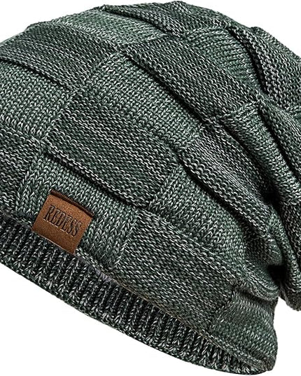 REDESS Beanie Hat for Men and Women Winter Warm Hats Knit Slouchy Thick Skull Cap